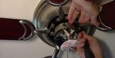 Ceiling fan installation with electrical wiring and mounting by professional electrician in Escondido, CA