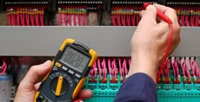 electrical service showing professional testing and troubleshooting of electrical panel by licensed electricians in Escondido, CA
