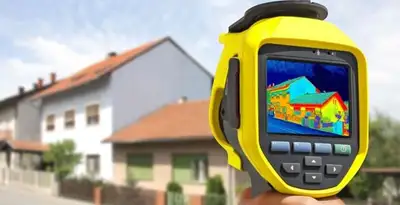 home energy audit service performing exterior thermal inspection to identify energy loss in Escondido, CA