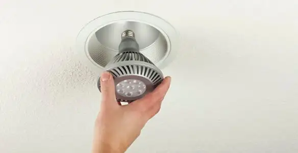 lighting installation service featuring recessed ceiling light installed by licensed professionals in Escondido, CA