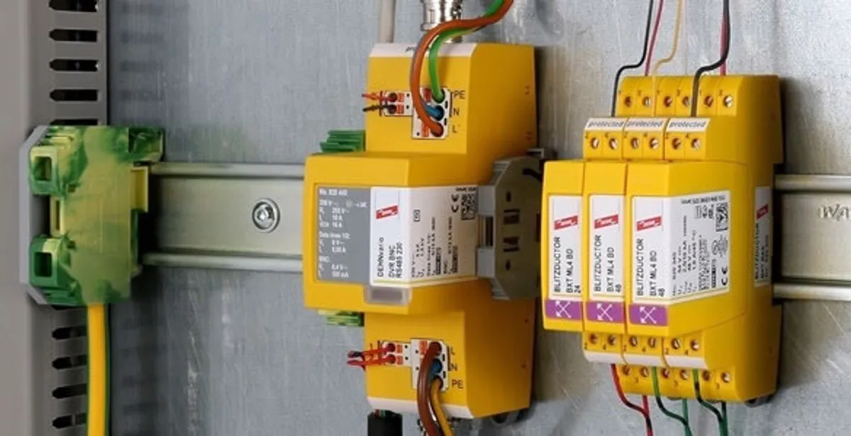 lightning surge protection system with surge suppressors installed by electrical service professionals in Escondido, CA