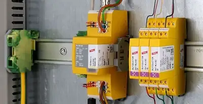lightning surge protection system with surge suppressors installed by electrical service professionals in Escondido, CA