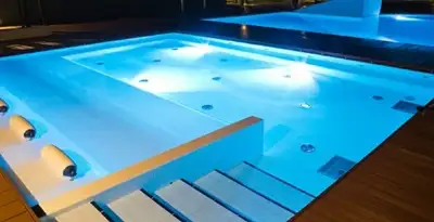 pool light installation and repair services providing modern illuminated pool lighting in Escondido, CA