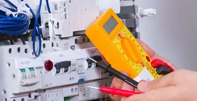 Residential electrician testing home electrical panel for safety and performance in Escondido, CA