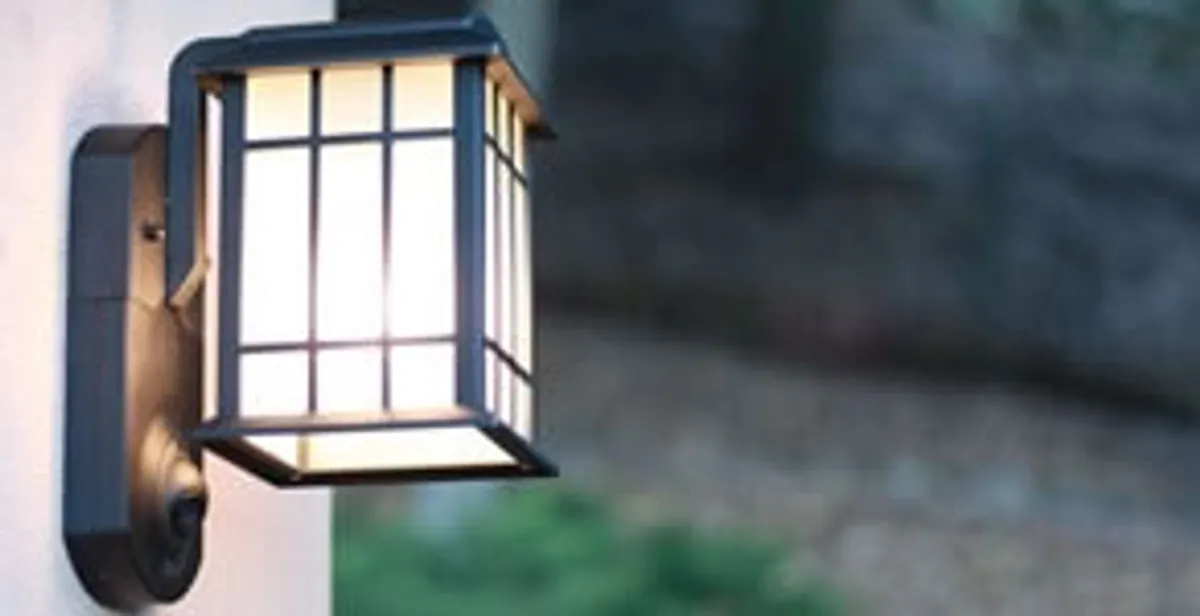 security light installation services with professionally mounted exterior wall light in Escondido, CA